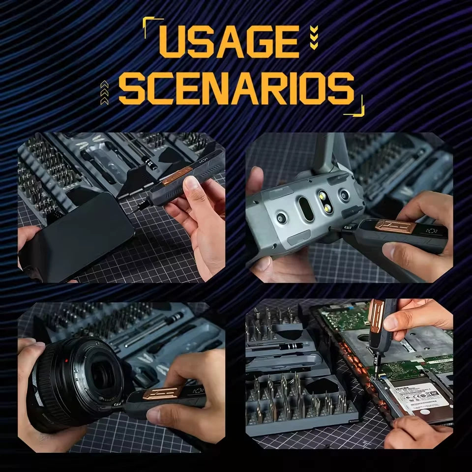 180 in 1 Precision Magnetic Screwdriver Set for Phone PC Glasses Repair Kit