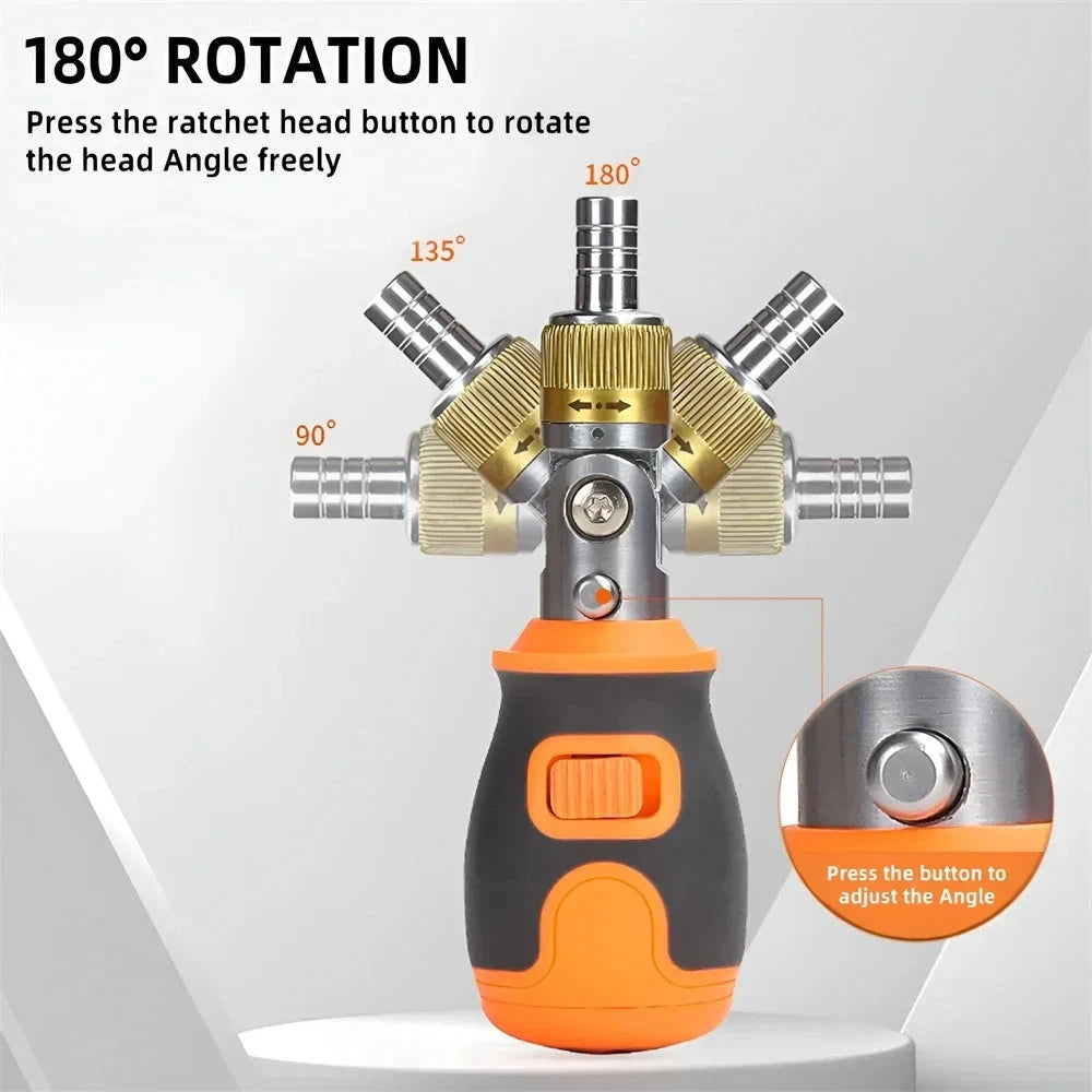 Mini Ratchet Screwdriver Precision Multi Magnetic S2 Bit Household Multi-purpose