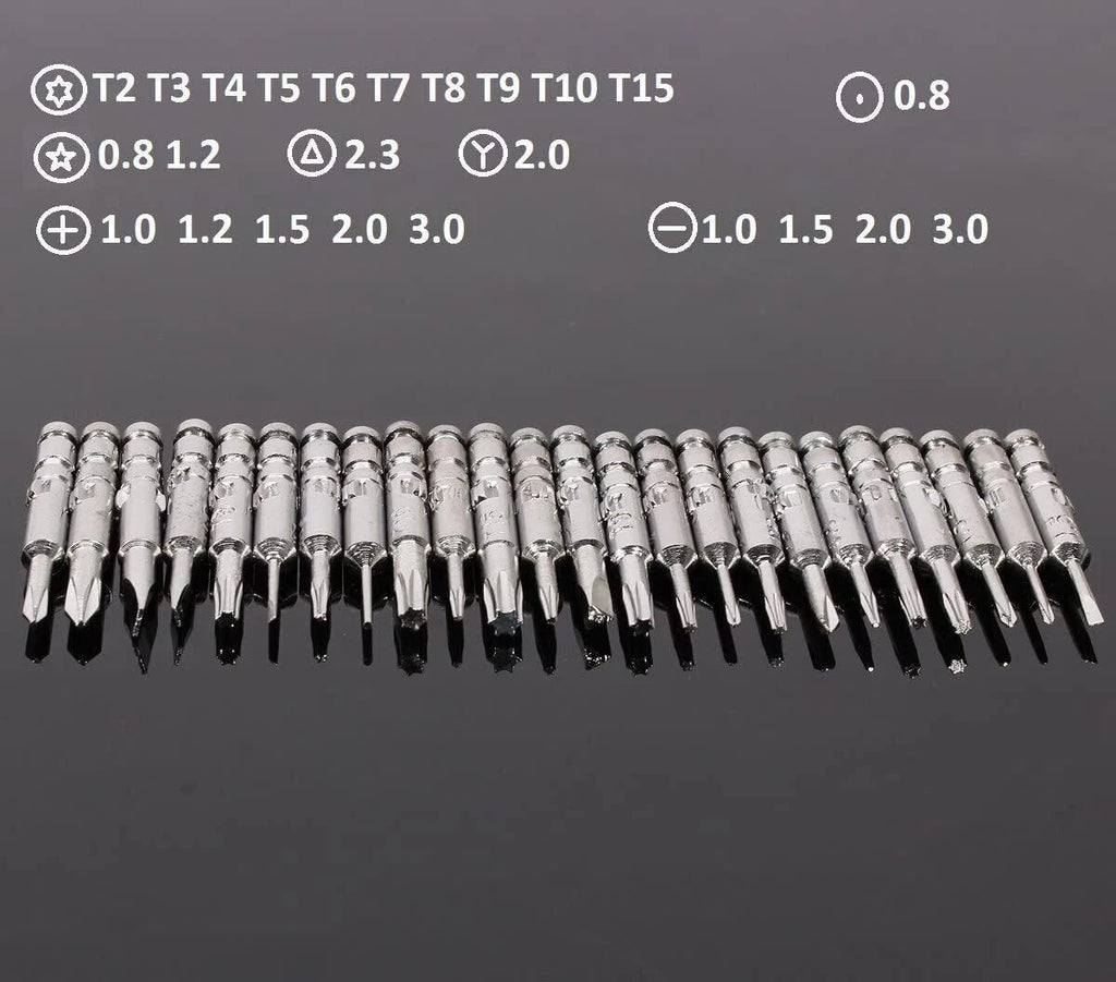 25 in 1 DIY Precision Screwdriver Set Glasses Phone Watch Laptop Repair Tool NEW