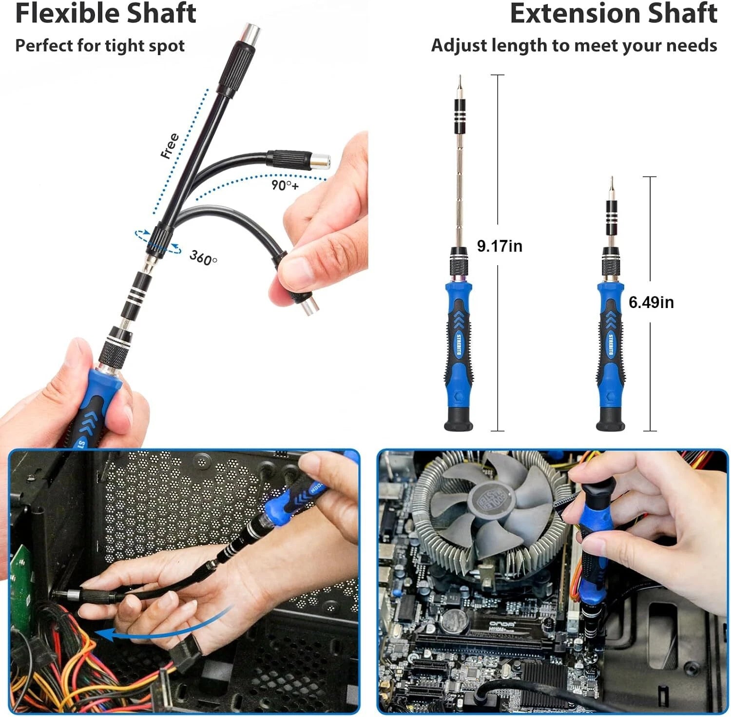 Electronics Precision Screwdriver Sets 142-Piece with 120 Bits Magnetic Repai...