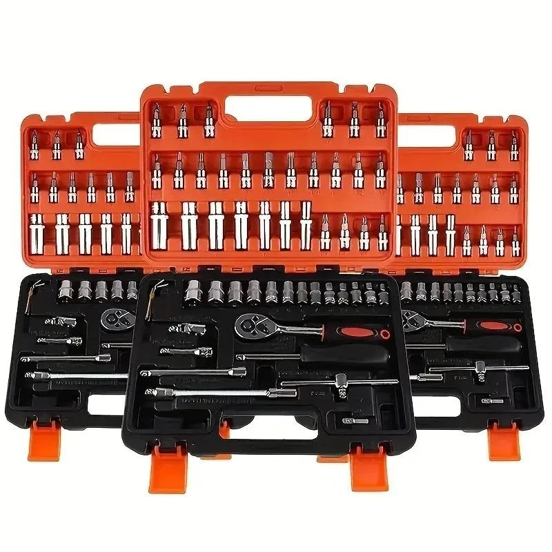53pcs Ultimate Auto Mechanic Tool Kit - Premium Ratchet Torque Wrench Diverse