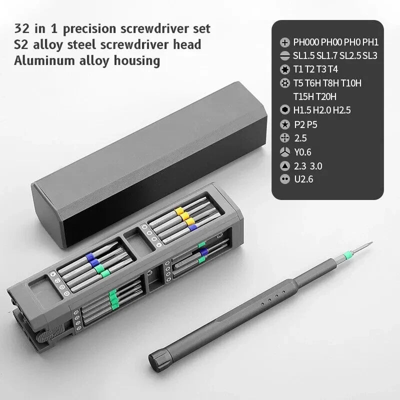 32/43/46 in 1 Precision Screwdriver Set Phillips Bits for IPhone Camera Glasses