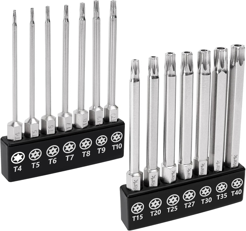 Juego De Puntas De Destornillador Torx De Estrella De Seguridad De 5 Puntos 14pc