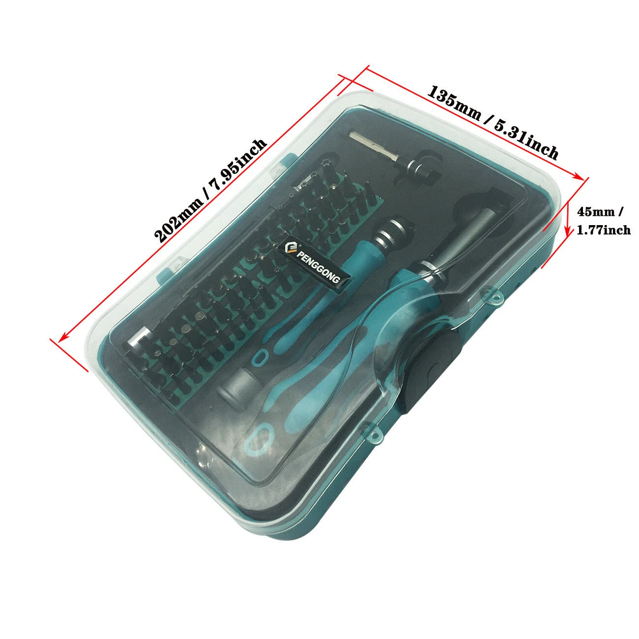 58 in 1 Precision Screwdriver Set Hex Phillips Torx Slotted Bit Ergonomic Handle