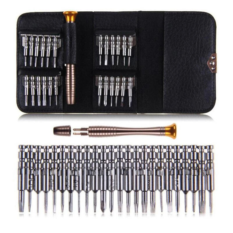 25pcs Screwdriver Hand Tool Set Cell phone, notebook Precision Repair Tool Kit