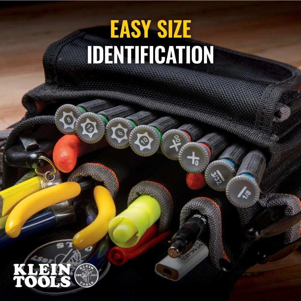 Klein Tools 85617 Mini Precision Screwdriver Set, Slotted, Phillips, TORX, Cushi
