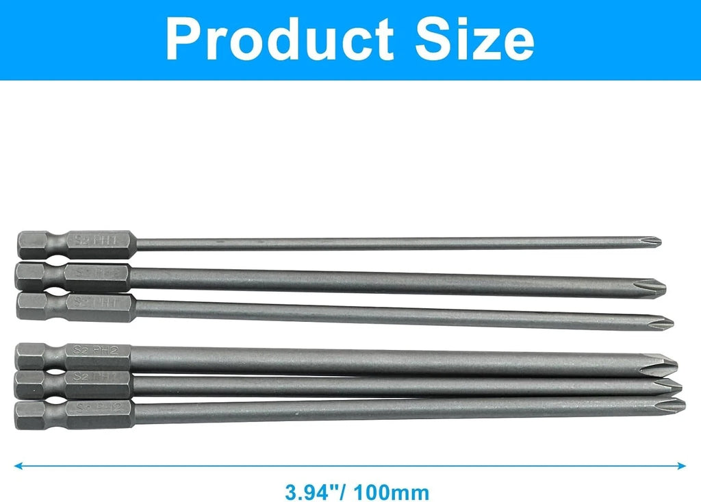 8pcs 4" Torx Screwdriver Bit Set Hex Security Magnetic Head 100mm Extra Long fre