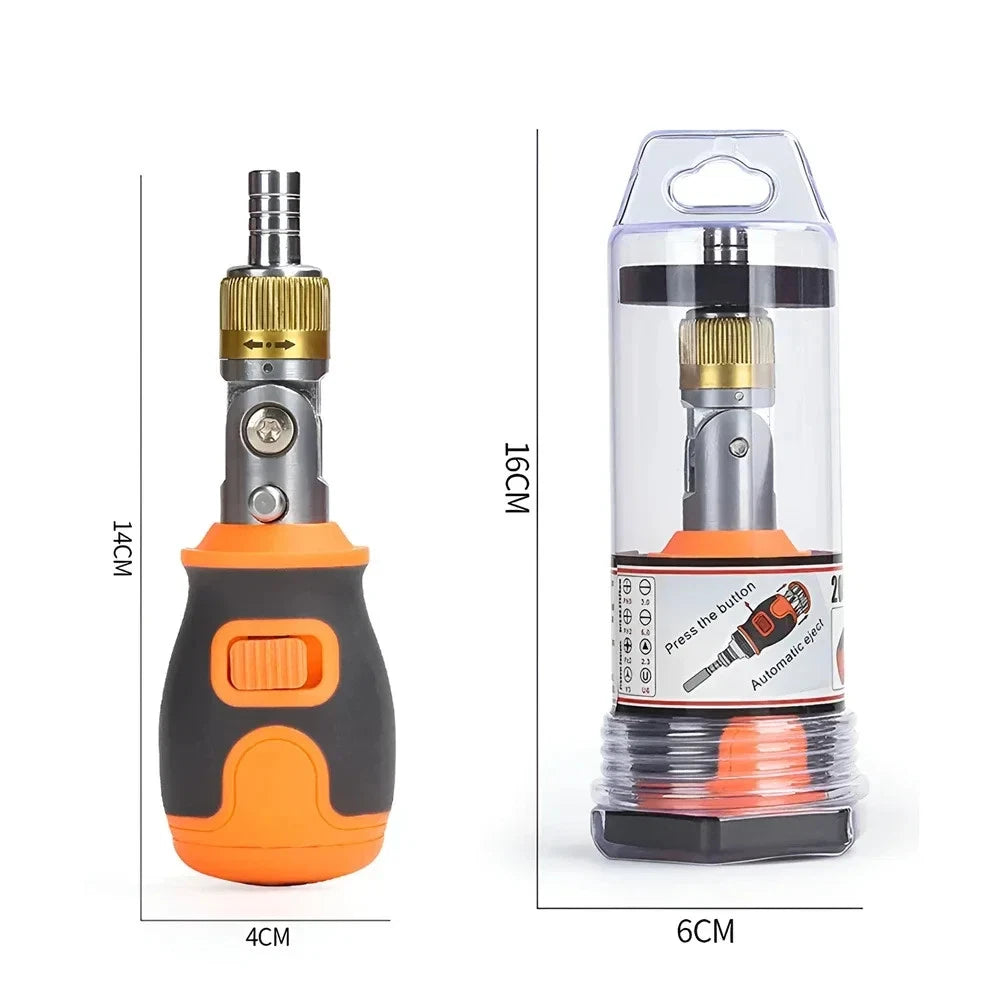 Mini Ratchet Screwdriver Precision Multi Magnetic S2 Bit Household Multi-purpose