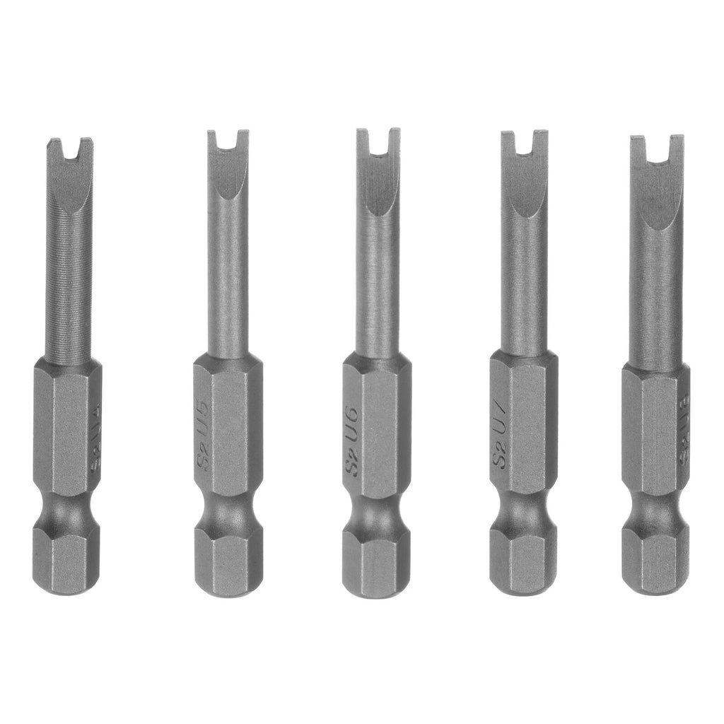 5 Pcs Magnetic U4 U5 U6 U7 U8 Tip U-shaped Spanner Screwdriver Bits Tool