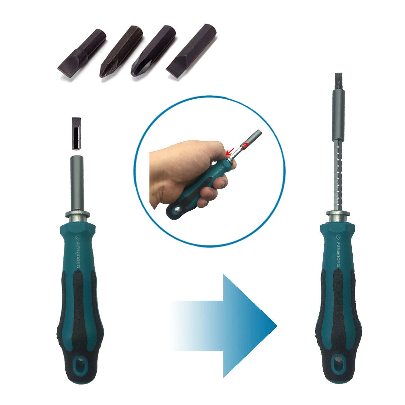 58 in 1 Precision Screwdriver Set Hex Phillips Torx Slotted Bit Ergonomic Handle