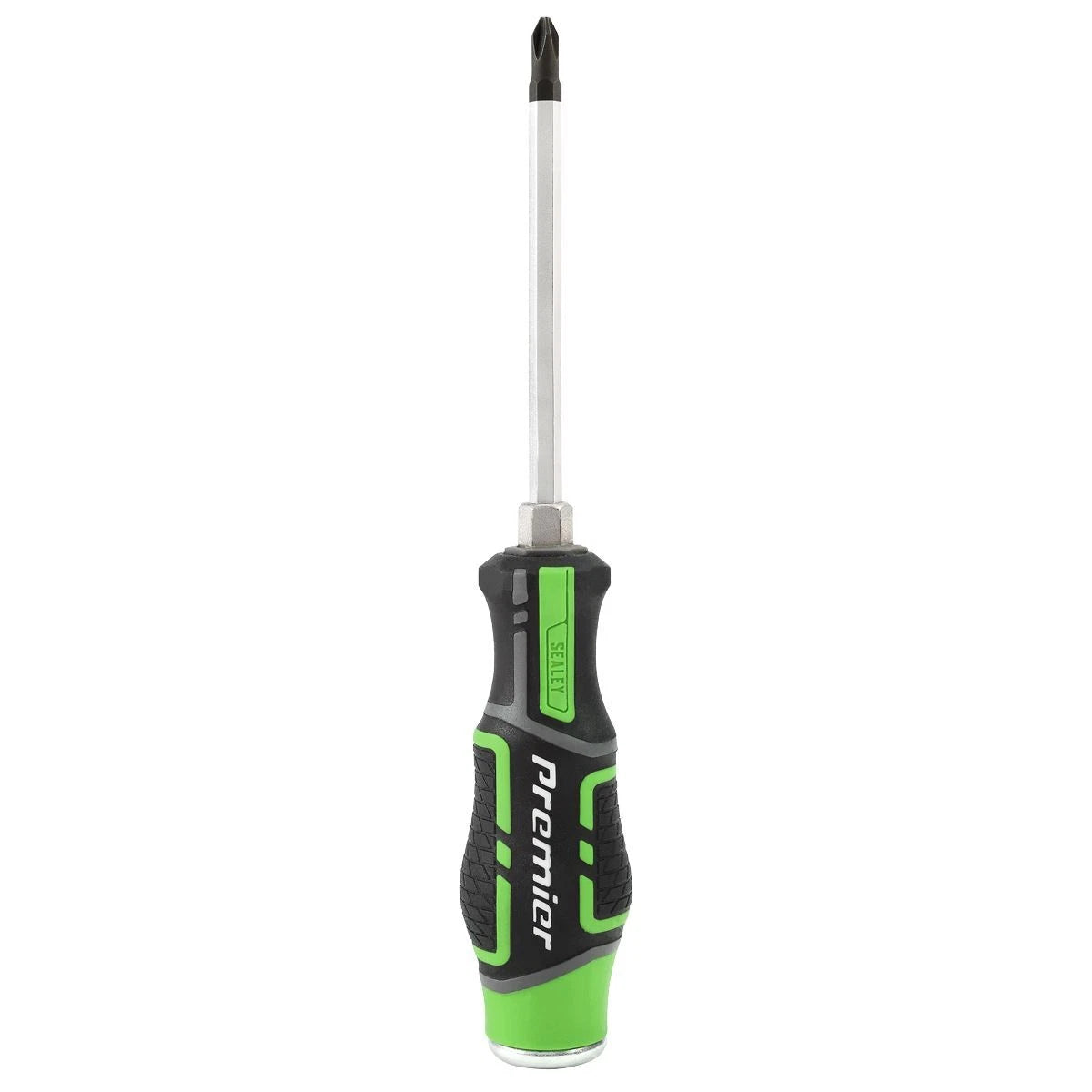 Sealey Hammer-Thru Screwdriver Set Hi-Vis Green 6pc Hex Bolster Use With Wrench
