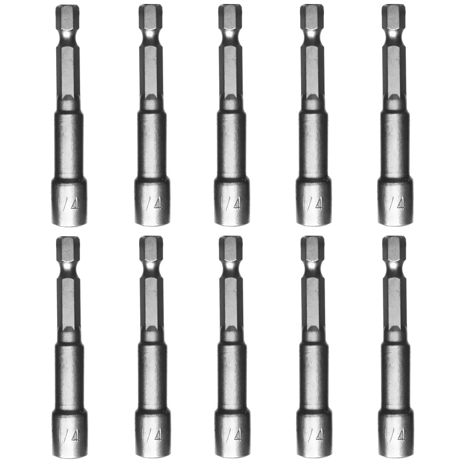 1/4'' Nut Driver Bit Sets 10pcs, Skziri 1/4 Inch Nut Driver Hex Shank Quick Chan