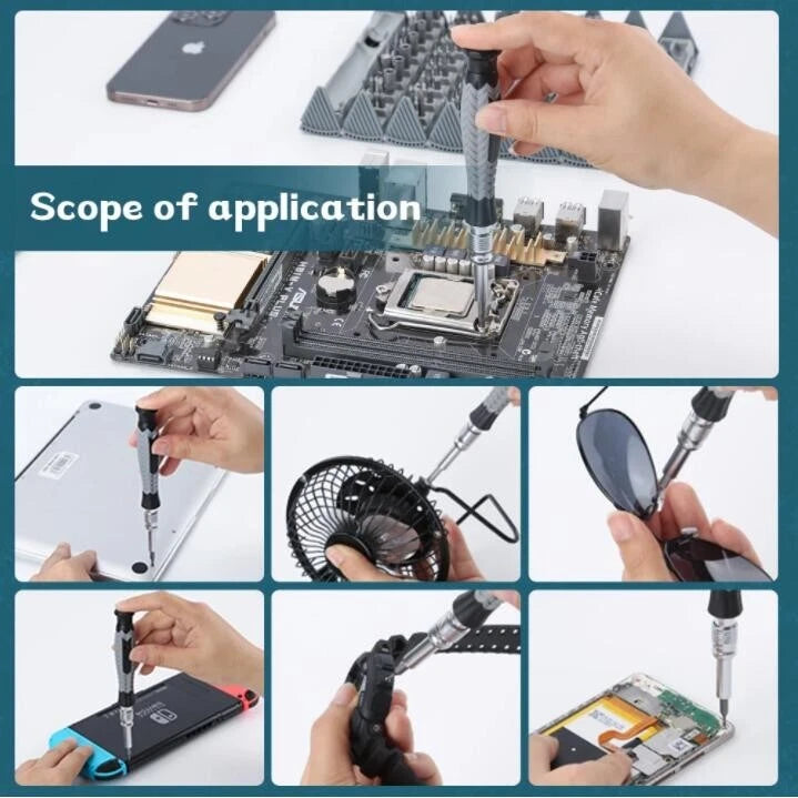 126 in1 Precision Screwdriver Set Professional Magnetic Repair Tool for Computer