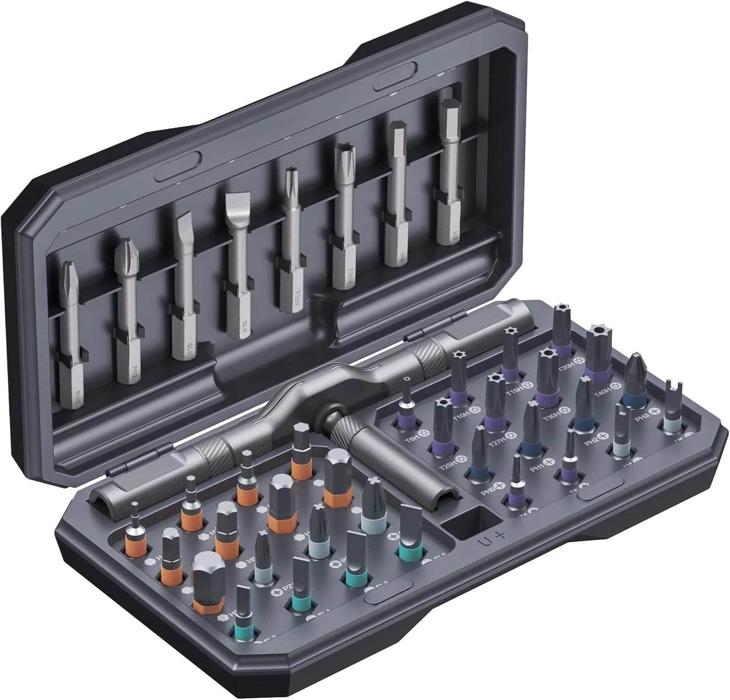 42 in 1 Magnetic Screwdriver Set, Handle Ratchet Screwdriver Set Magnetic with 4