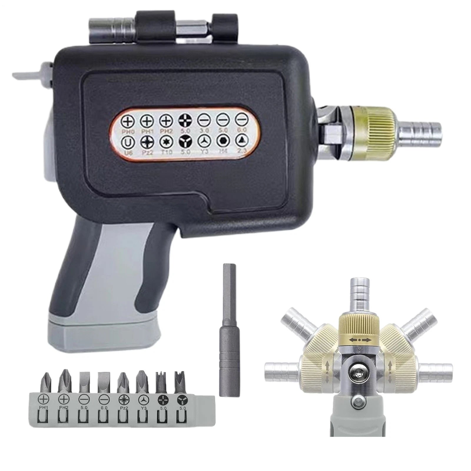 16-in-1 Multi Screwdriver Set 180 Degree Adjustable Angle Screwdriver Repair Kit