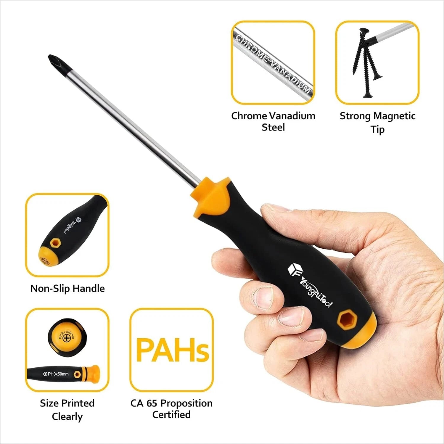 13 Pieces Magnetic Screwdriver Set Flat Phillip Torx Head Precision Screwdriver