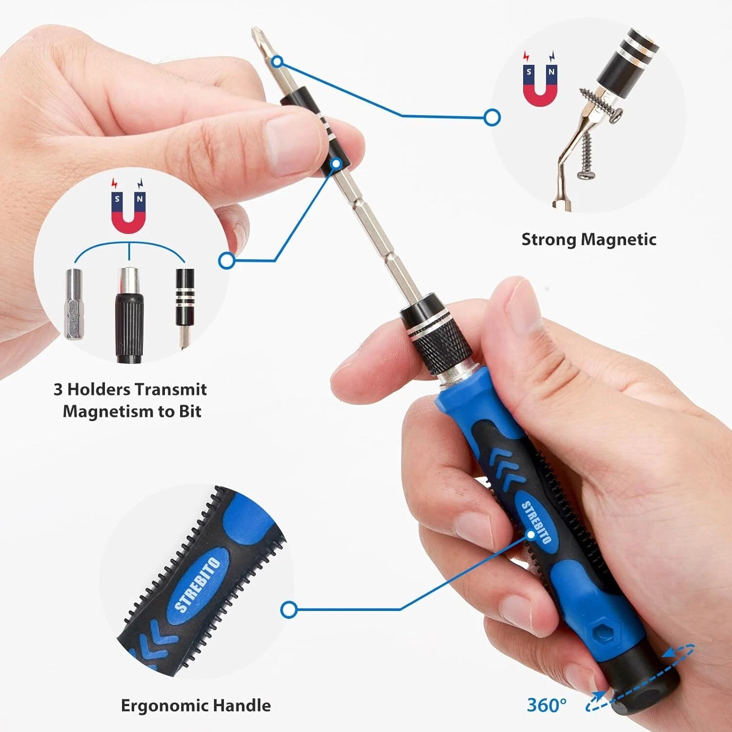 Electronics Precision Screwdriver Sets 142-Piece with 120 Bits Magnetic Repai...