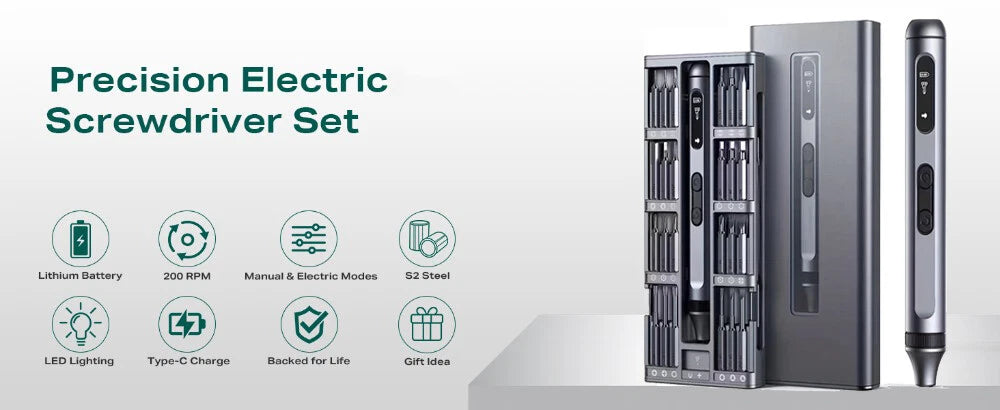 50-in-1 Multifunctional Durable High Torque Precision Electric Screwdriver Set