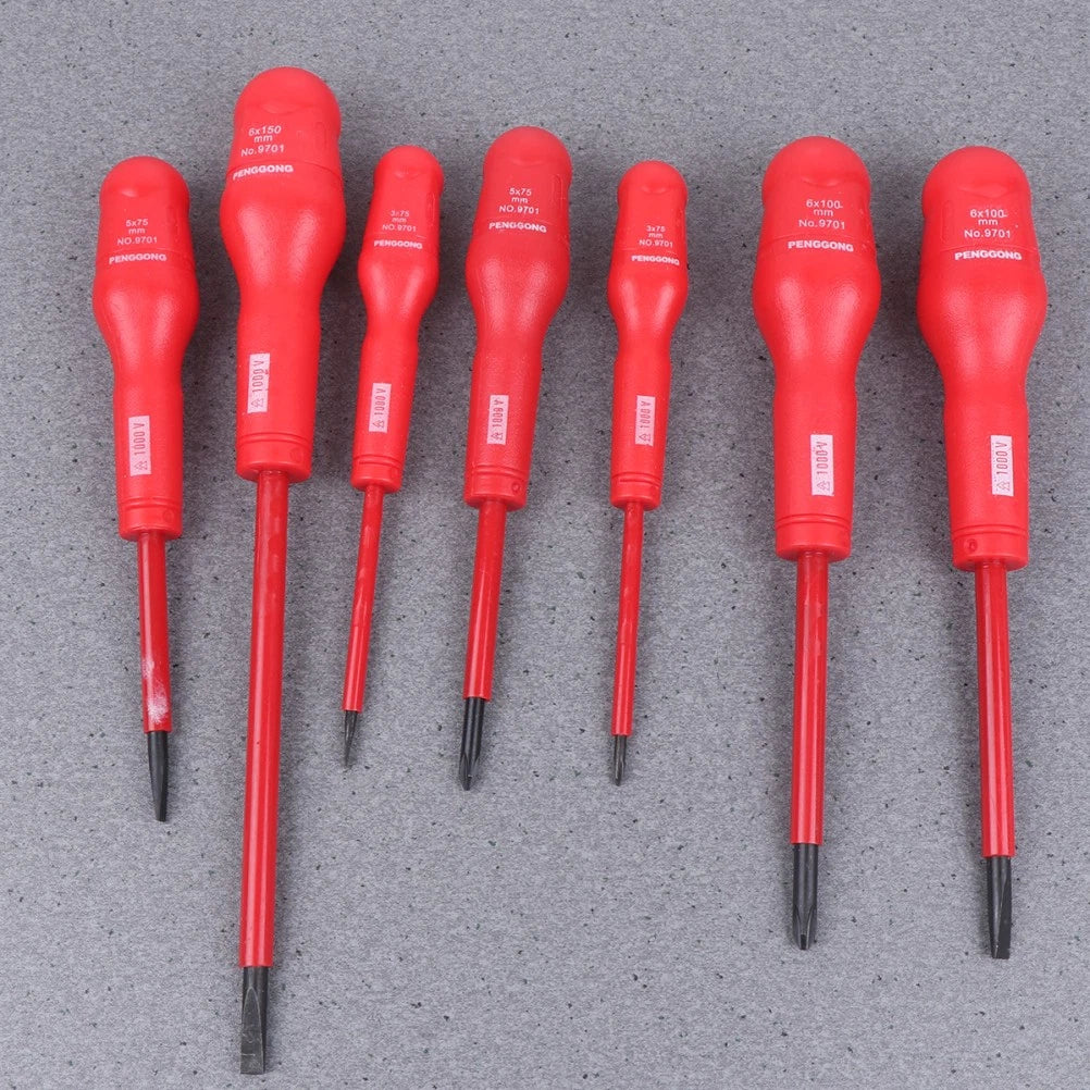 7 Pcs Insulated Screwdriver Set Mechanical Repair Tool Ratchet Spanner
