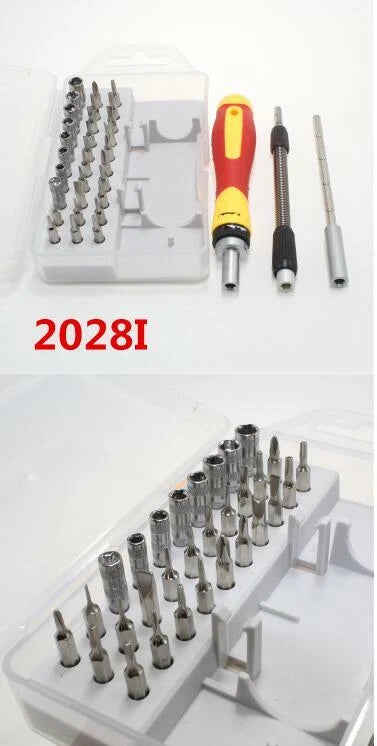33pcs manual ratchet chrome vanadium steel screwdriver set Precision Precise