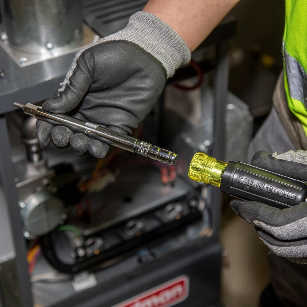 Klein Tools 32596 HVAC Slide Drive™ Multi-Bit Screwdriver / Nut Driver, 8-in-1