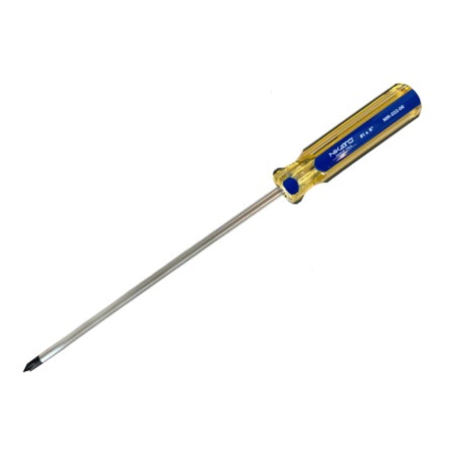 Set of 10 Screwdrivers, Flat-Phillips Tip, Magnetic, Chrome Vanadium Steel.