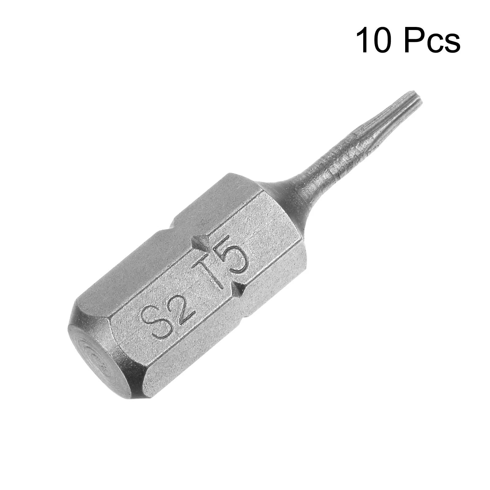 10pcs Torx Bits 1/4" Magnetic Screwdriver T5 Screw Driver Bit S2 Alloy Steel