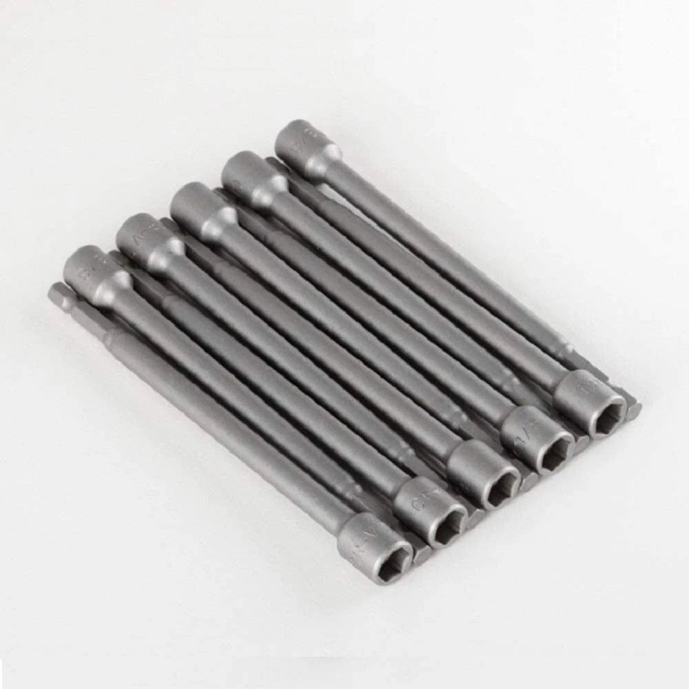 (10-Pcs) 6" Long 9/16" Magnetic Nut Setter 1/4" shank Quick Release, DRIPN6-916