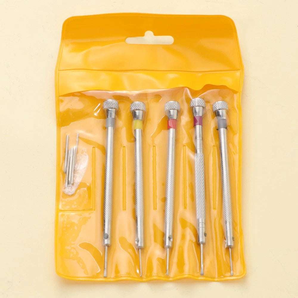 5 Pcs Small Screwdriver Set Glasses Repairing Tool Watch Eyeglasses Kit Tools
