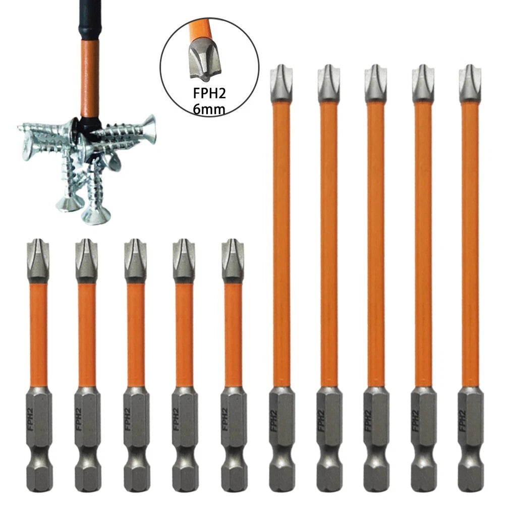 5pcs Magnetic Special Slotted-Cross Screwdriver Bit For Electrician,FPH2