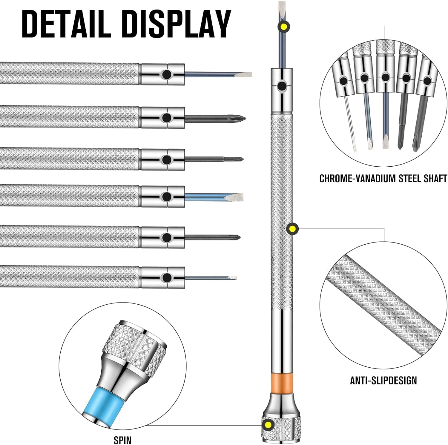 13 Pieces Jewelers Screwdriver Set Micro Precision Watchmaker Screwdriver Set 0.