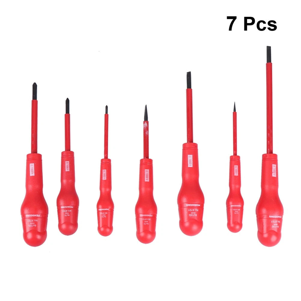 7 Pcs Insulated Screwdriver Set Mechanical Repair Tool Ratchet Spanner