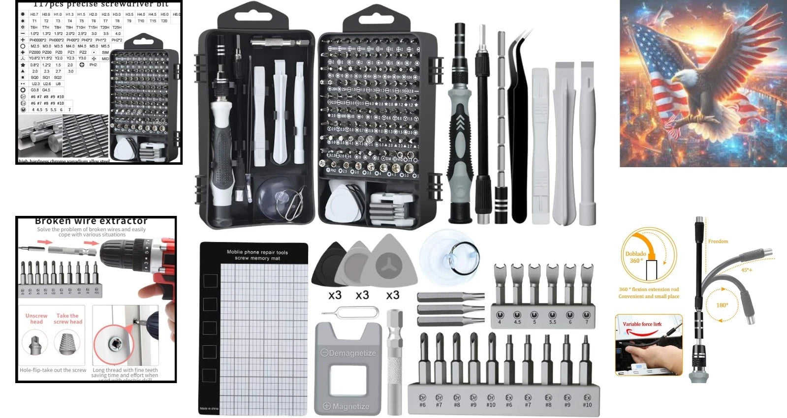 138-in-1 Precision Screwdriver Set - Ergonomic Magnetic Tool Kit for Electronics
