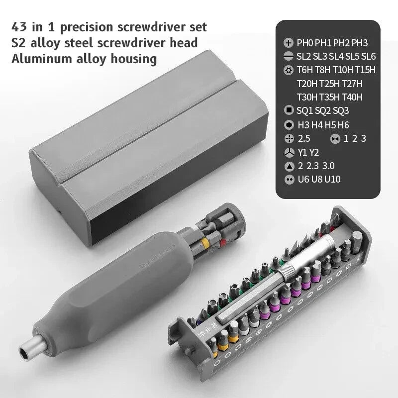 32/43/46 in 1 Precision Screwdriver Set Phillips Bits for IPhone Camera Glasses