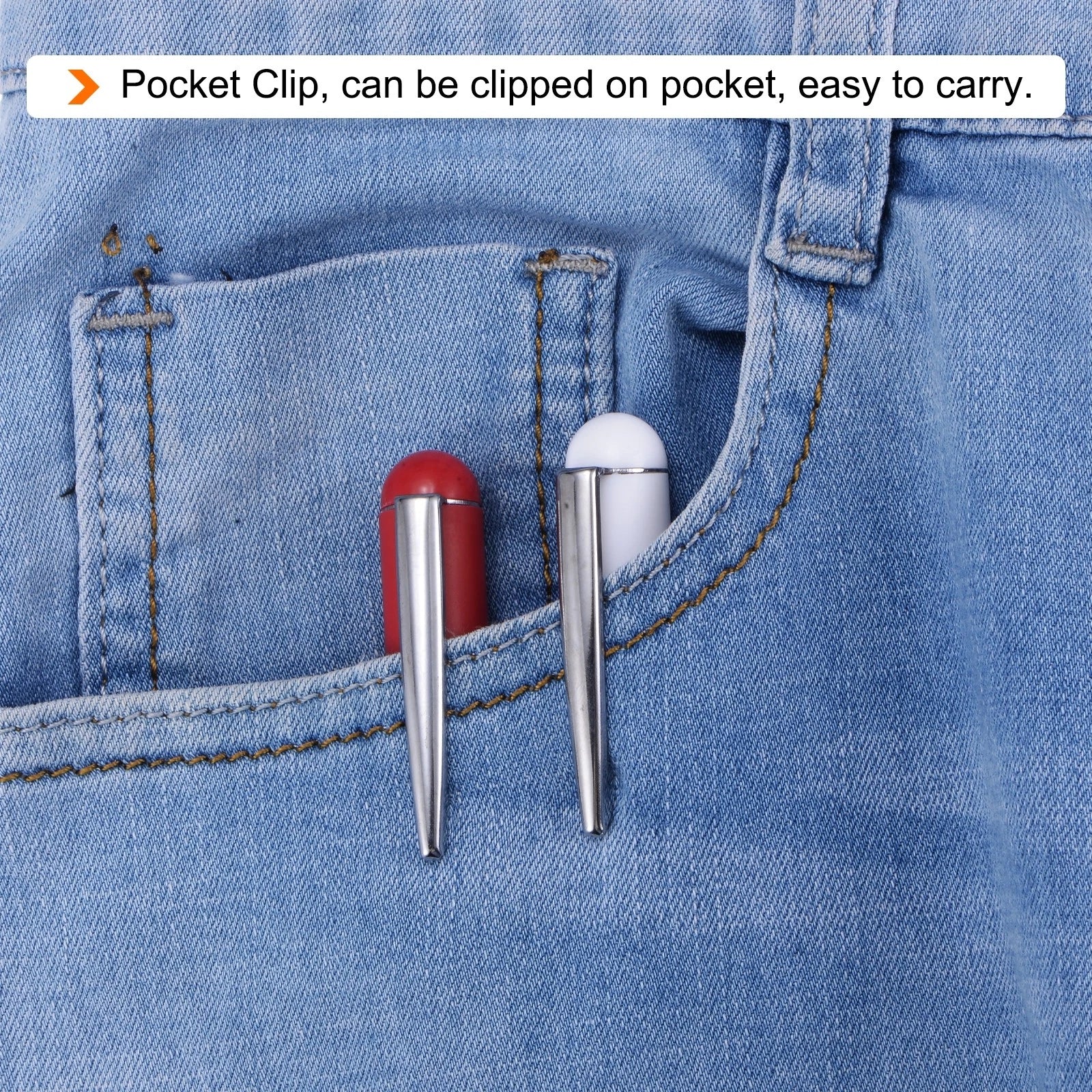 5pcs Non-Magnetic Pocket Screwdriver 2.4mm Slotted T10 Torx with Clip