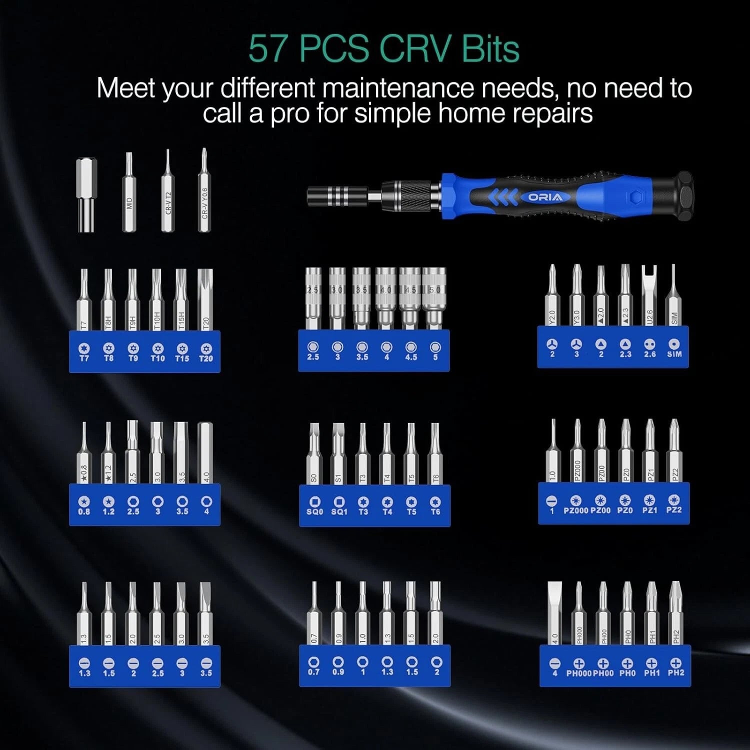 60X Screwdriver Set Computer Repair Kit Laptop PC Precision Screwdriver Torx