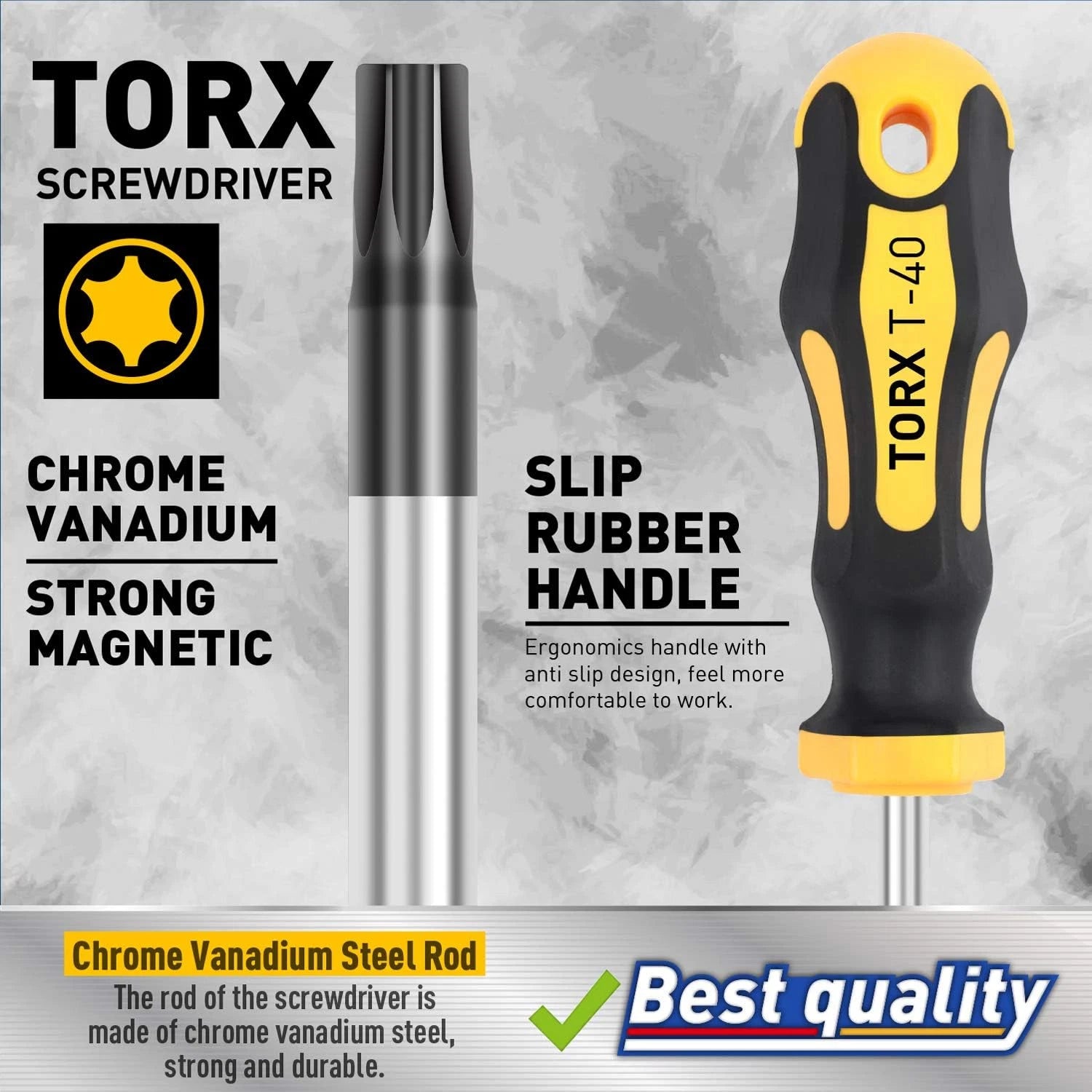 12-Piece Magnetic Torx Screwdrivers Set, Magnetic Torx Driver Star Screwdrivers