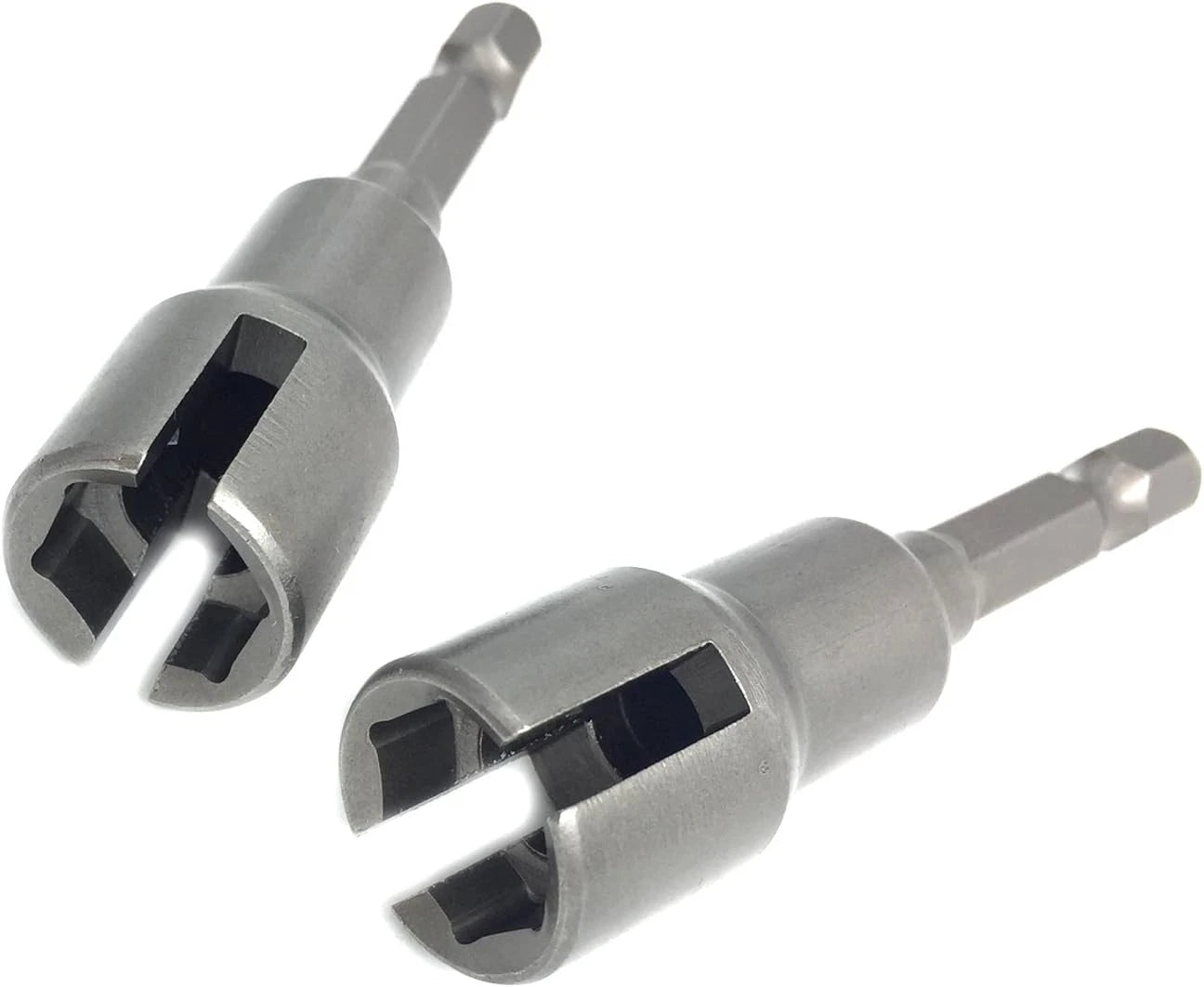 2pc Power Wing Nut Driver Set Slot Wing Drill Bit Socket Wrenches Tools 1/4"