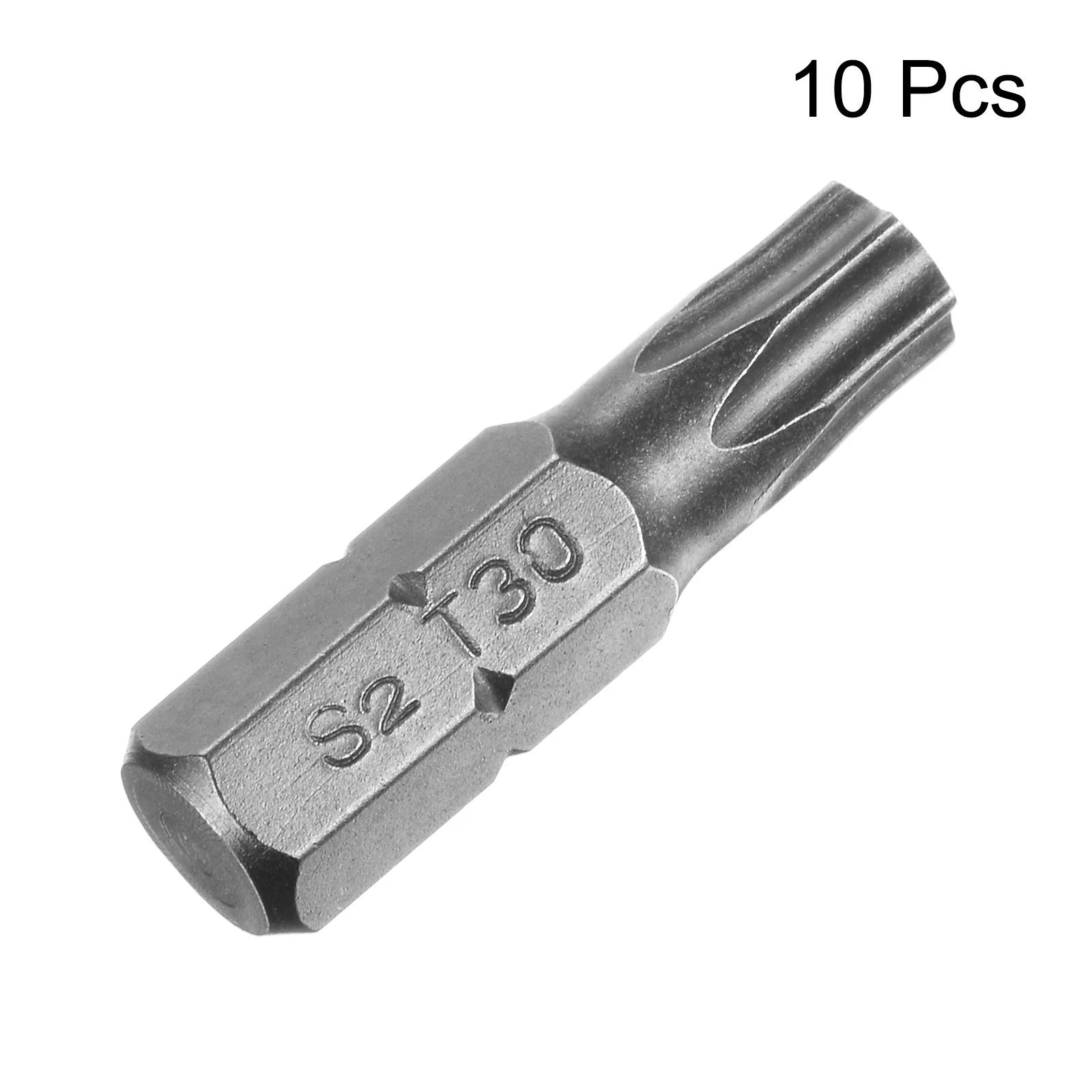 10pcs Torx Bits 1/4" Magnetic Screwdriver T30 Screw Driver Bit S2 Alloy Steel