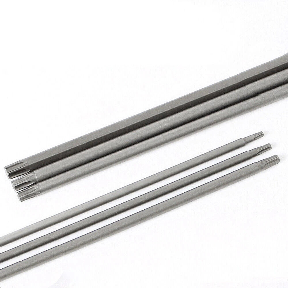 65-200mm Extra Long Torx Hollow/Solid Magnetic Drill Bit 1/4" Hex Shank Security
