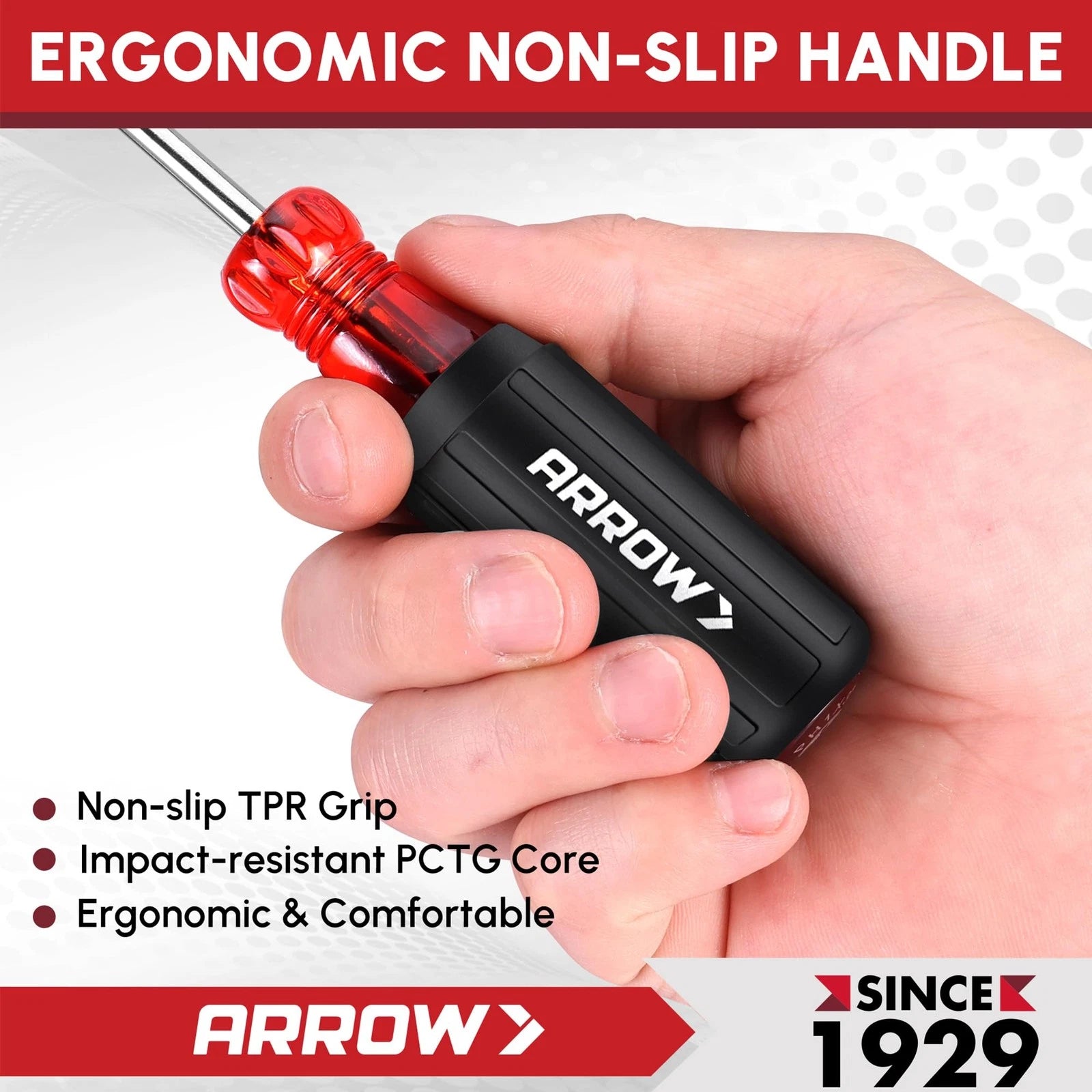 ARROW 8 PCS Magnetic Screwdriver Set, Professional S2 Steel Screw Driver Kit ...