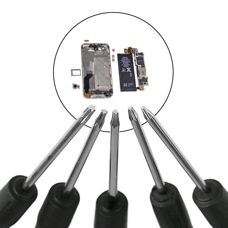 5pcs Precision Torx Screwdriver Set T2+T3+T4+T5+T6 Repair Tool For Mobile Phones