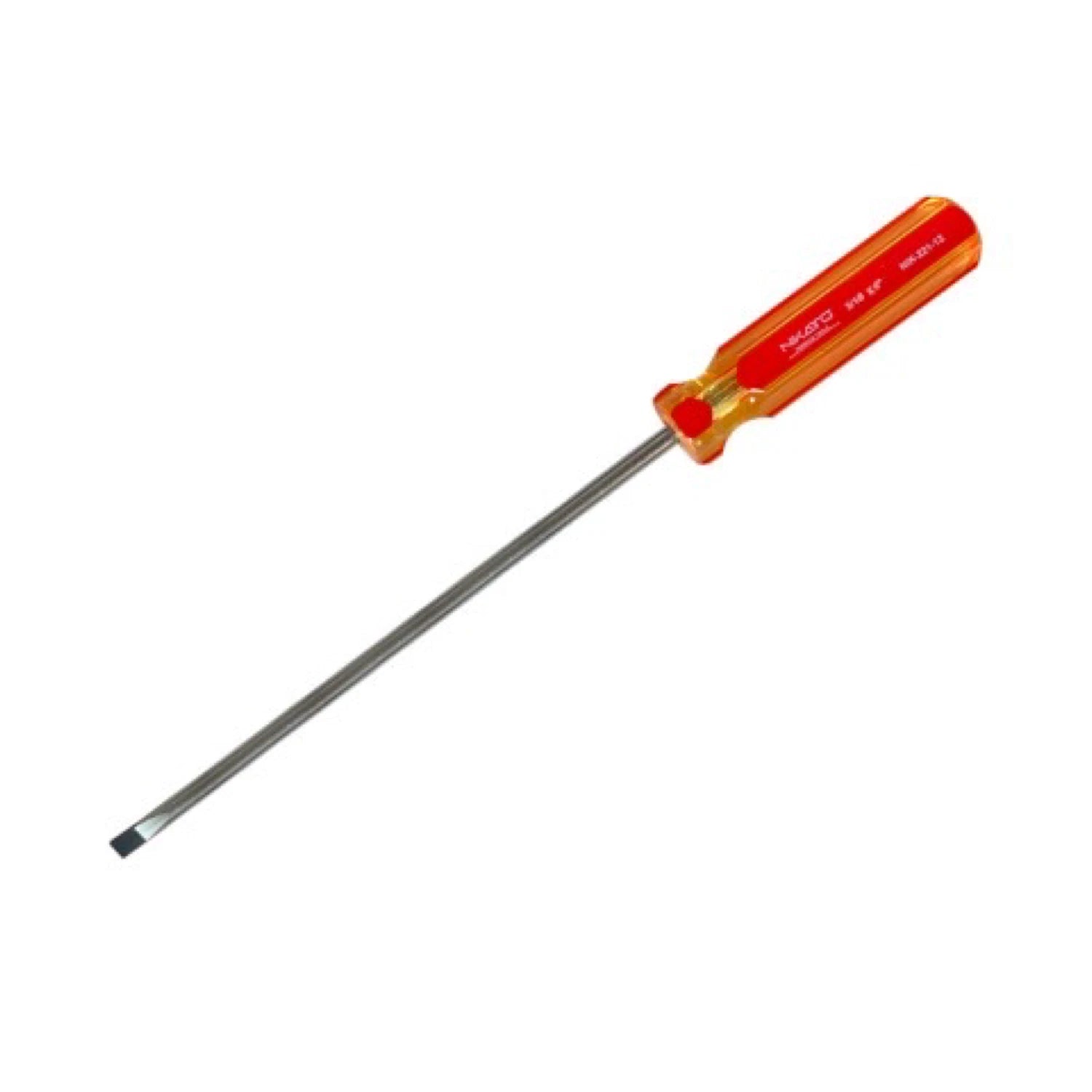 Set of 10 Screwdrivers, Flat-Phillips Tip, Magnetic, Chrome Vanadium Steel.