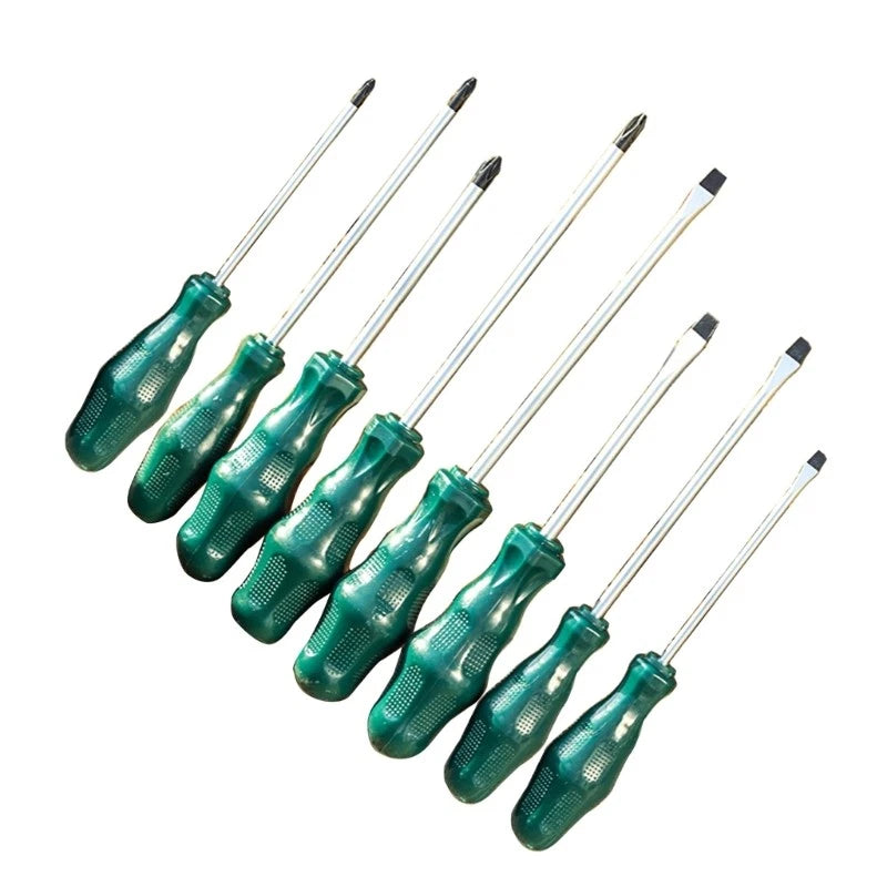 8Pcs Screwdriver Set Heavy Duty Flat Cross Head Screwdriver Hand Repair