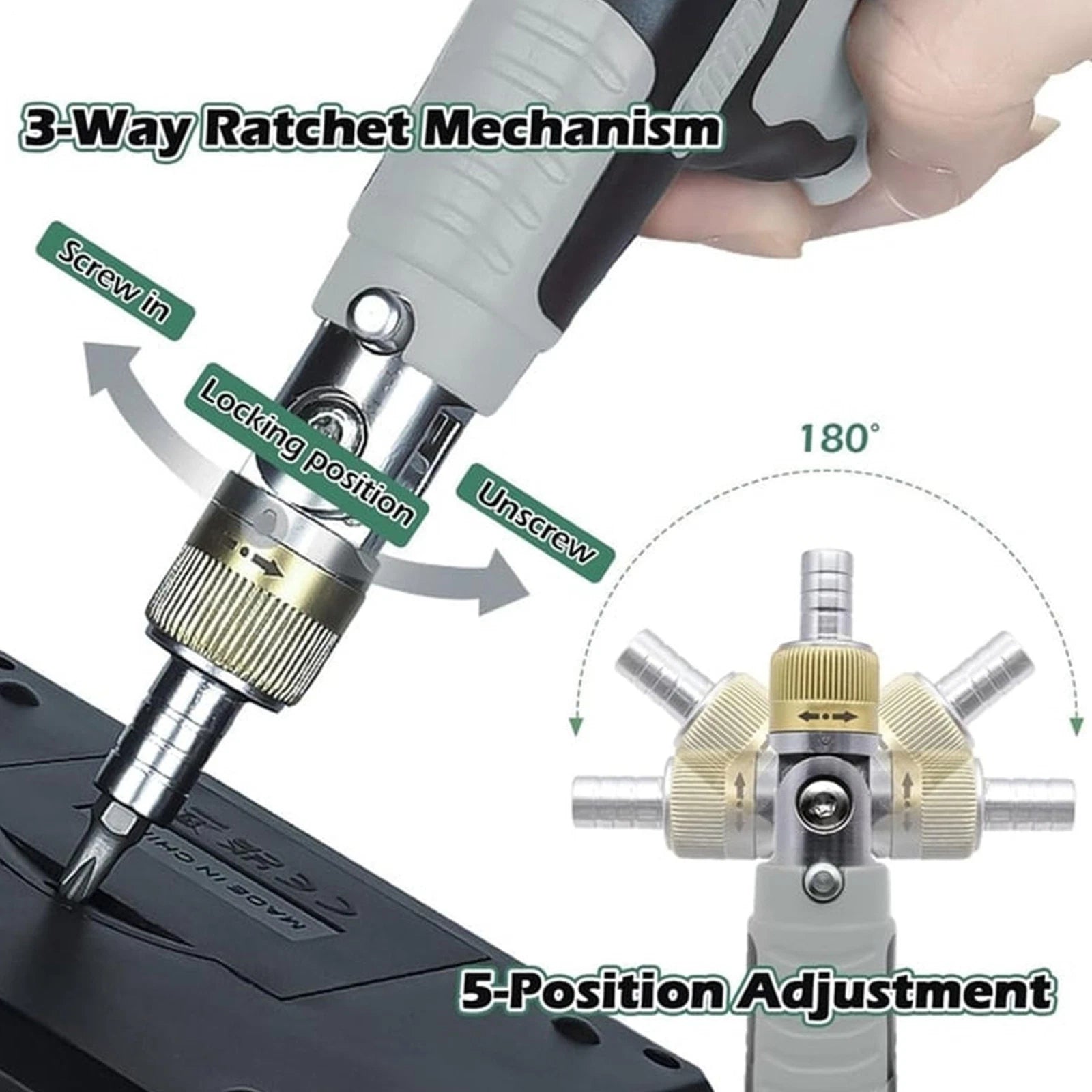 16-in-1 Multi Screwdriver Set 180 Degree Adjustable Angle Screwdriver Repair Kit