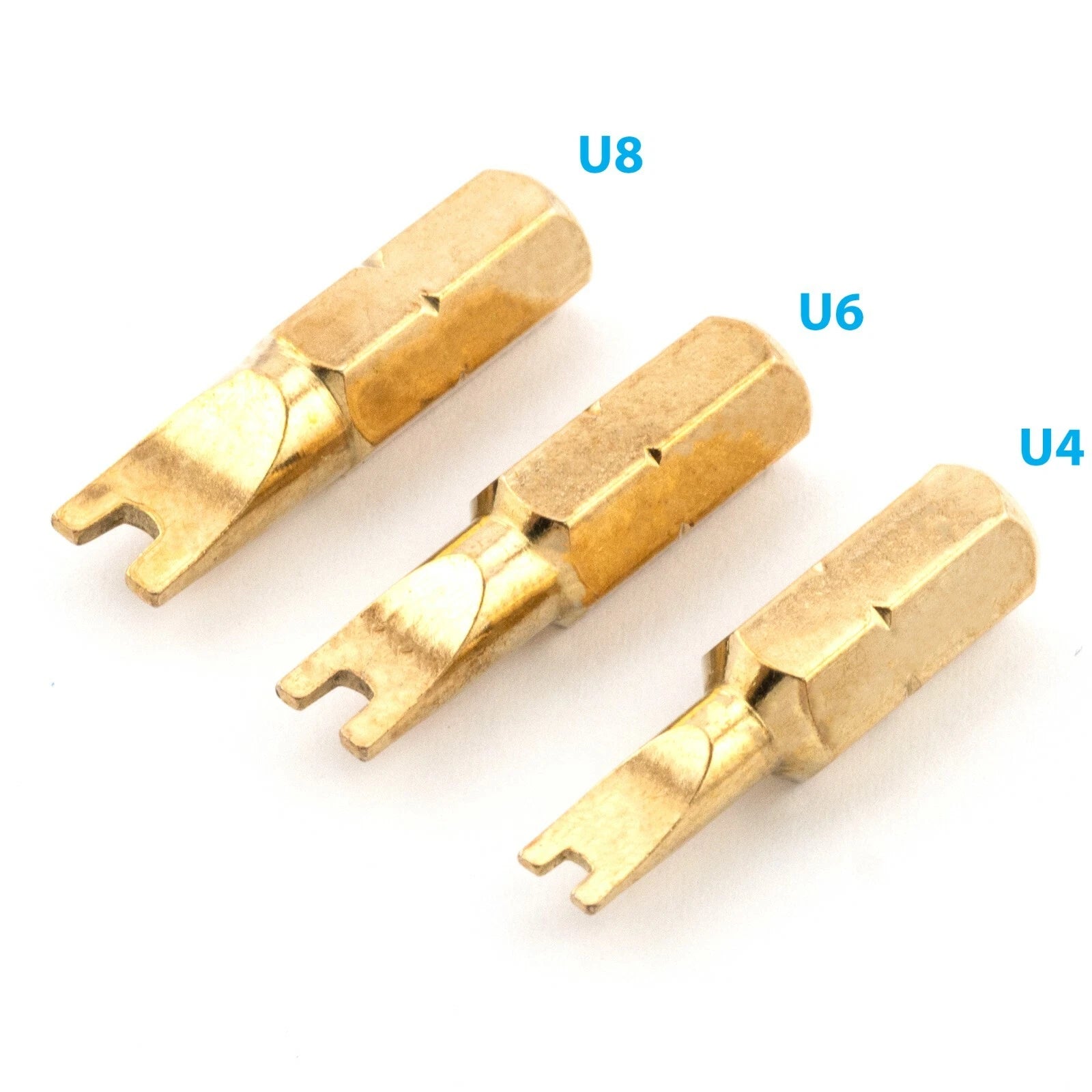 3pcs U4 - U8 Spanner Slotted U Shaped Magnetic Hex Bit Head Driver Tool Kit Slot
