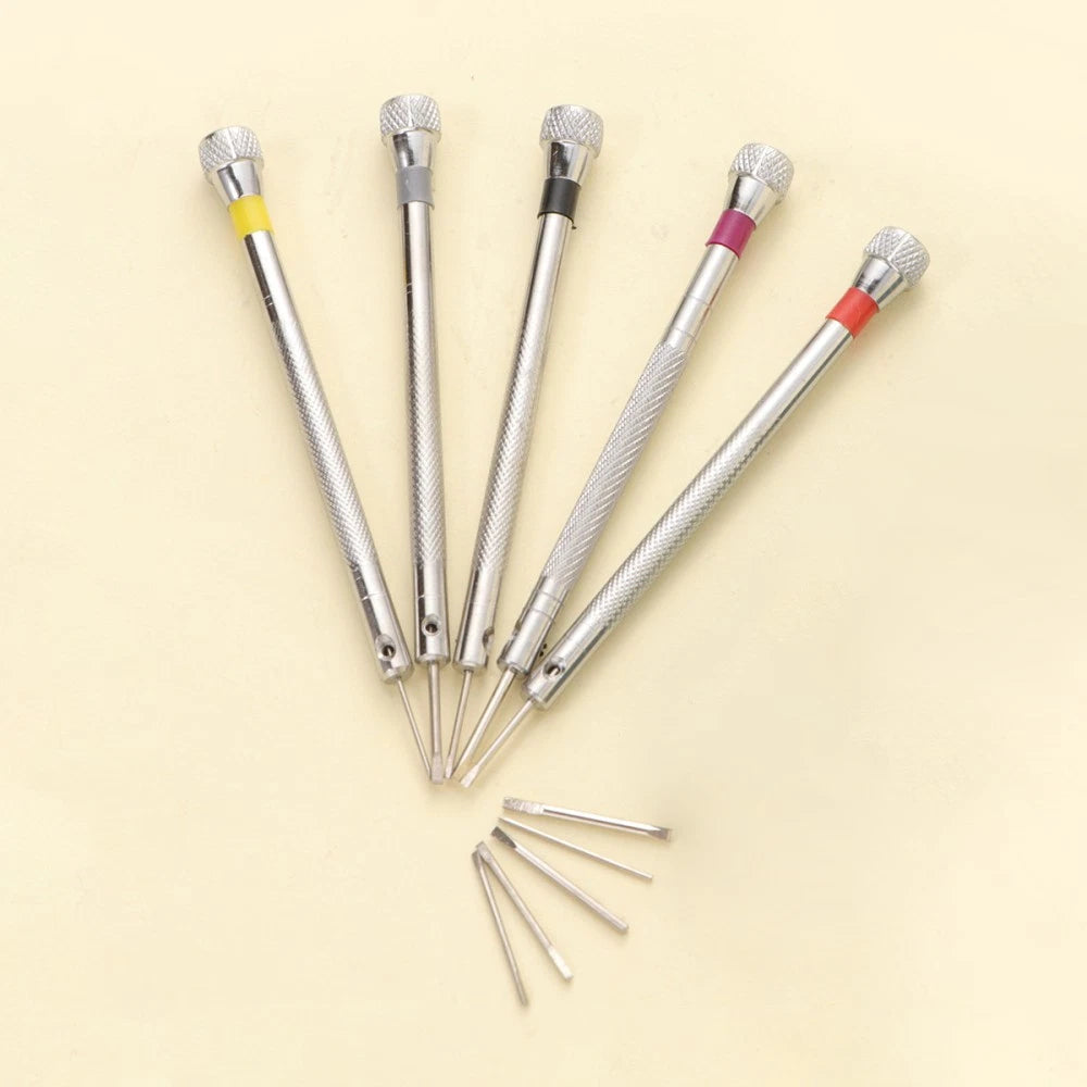 5 Pcs Small Screwdriver Set Glasses Repairing Tool Watch Eyeglasses Kit Tools