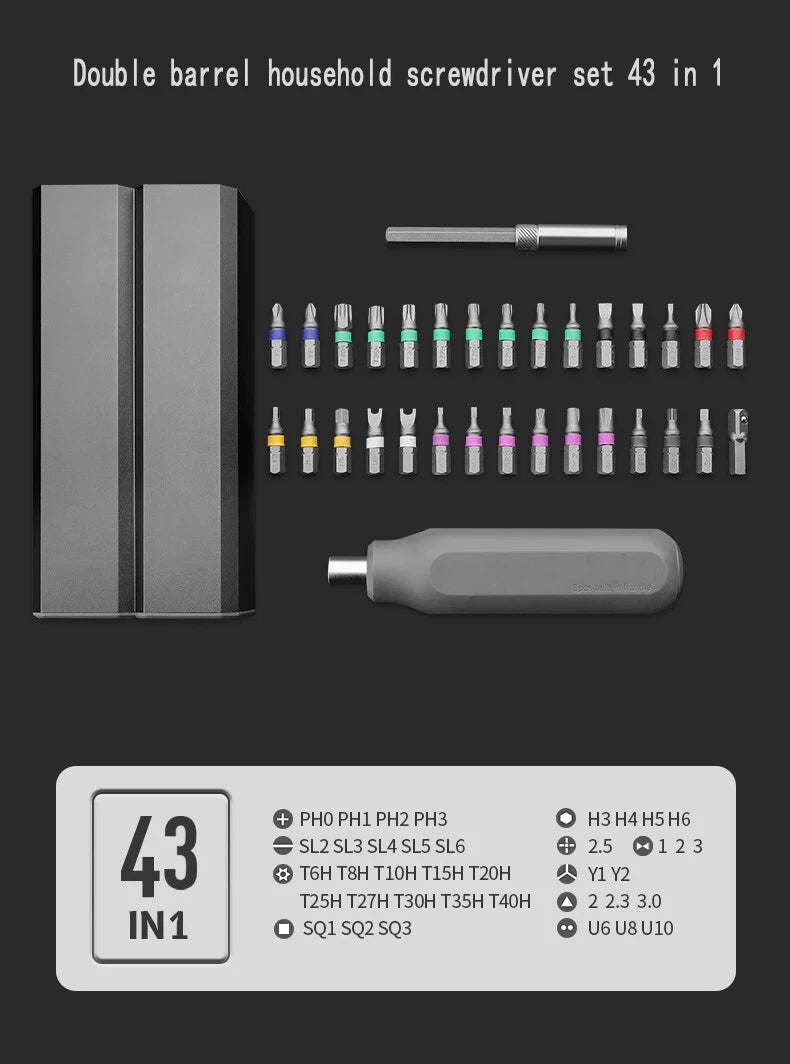 32/43/46 in 1 Precision Screwdriver Set Phillips Bits for IPhone Camera Glasses