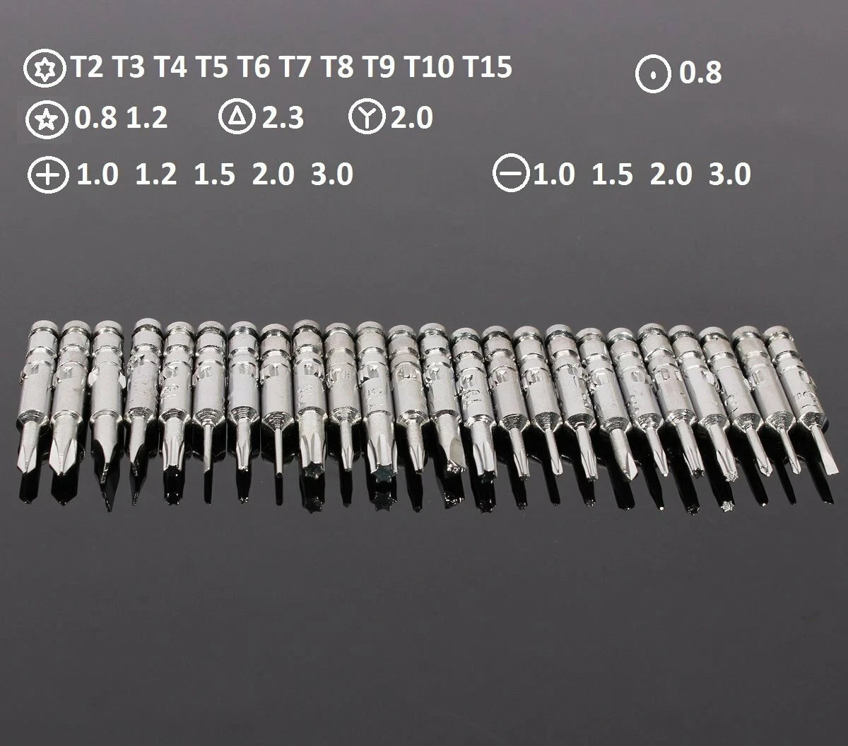 Mini Repair Screwdriver Bit Set 25 In1 Magnetic Craftsman Torx Tool Kit Set Fix
