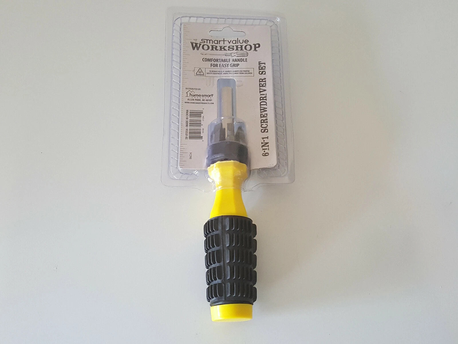 SmartValue Workshop 6-In-1 Multipurpose Screwdriver Set New Heavy Duty (SV01354)